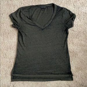 Green & Black V-Neck